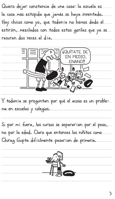 Diario del Wimpy Kid: Un renacuajo (Edición cantos pintados) / Diary of a Wimpy Kid (Sprayed Edges Edition) interior 4 (ISBN 9798890985170) [onix:ba0f9329c25616b8953ee9f0d5c61ce7]