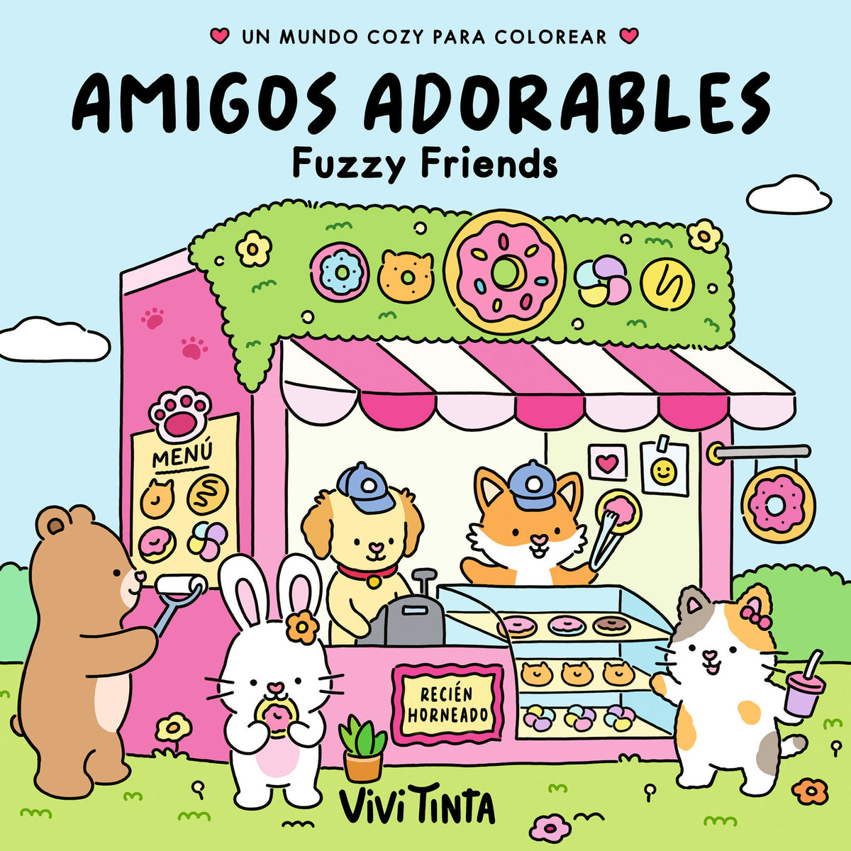 Amigos adorables / Fuzzy Friends cover (ISBN 9798890989956) [onix:5e42ed0d3d3e22914b51e34071da284a]
