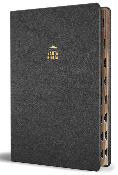 Biblia Reina Valera letra gigante, símil piel negro con índice / Spanish Bible Reina Valera Giant Print, Black Leathersoft with Index cover (ISBN 9798890985576) [onix:39cdcc6c870c4123501a5f62bcfdbcc7]