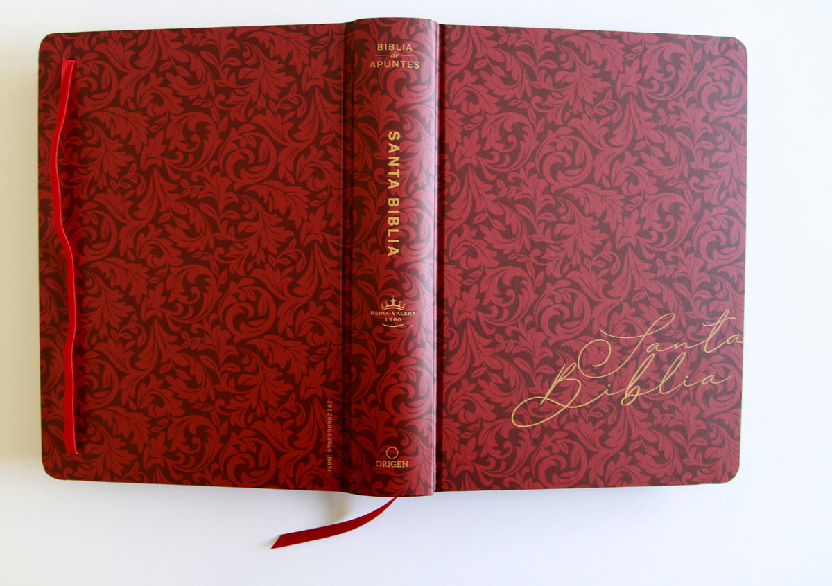 Biblia de Apuntes RVR 1960 Tapa dura, Vino tinto (Edición cantos pintados) / Spanish Journalling Bible RVR 1960 Hardcover Burgundy interior 11 (ISBN 9798890982247) [onix:70b0e0aa89245b74e5e7761fe36d4ac8]