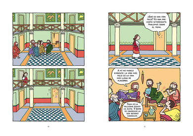 La filósofa, el perro y la boda / The Philosopher, the Dog and the Wedding: The Story of the Infamous Female Philosopher Hipparchia interior 2 (ISBN 9788418621291) [onix:b34707a3a811e6a7d2ce6f6d2534bcbd]