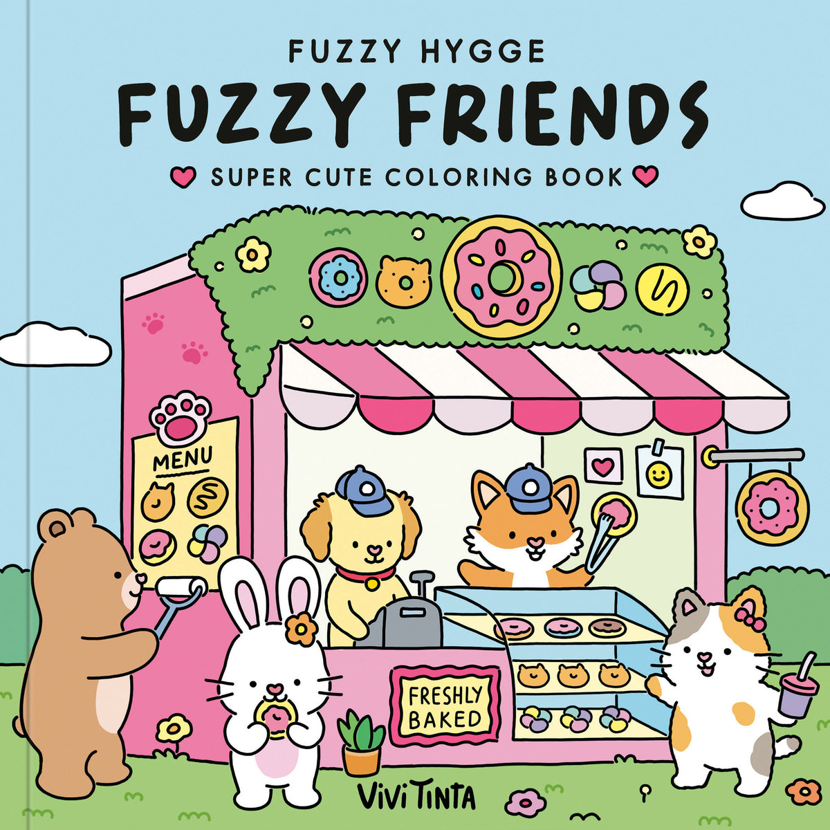 Fuzzy Hygge: Fuzzy Friends Coloring Book cover (ISBN 9798217037575) [onix:b37badc4e9a71e4d9637adddf7722a85]