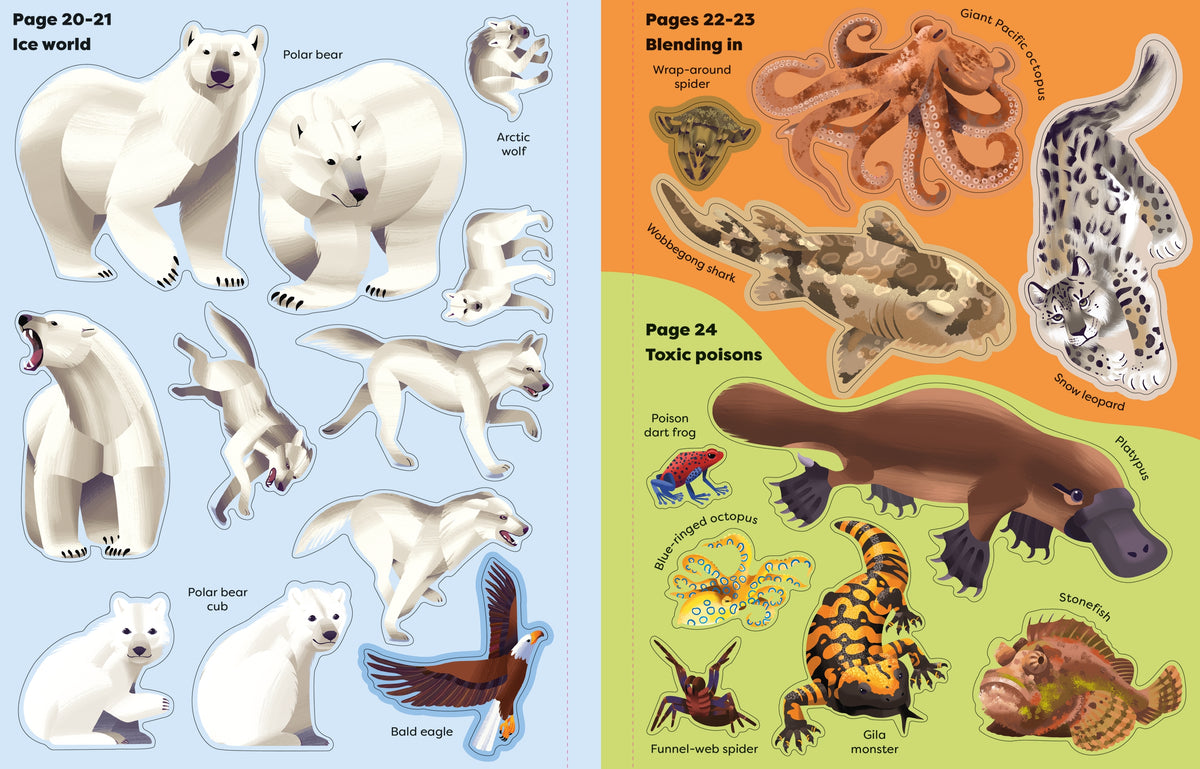 Big Sticker Book Deadly Animals interior 1 (ISBN 9781805076803) [onix-asset:74162106b7082a6d7213aadcf581bb20d46b4c87741dc452f10053350d33f384]