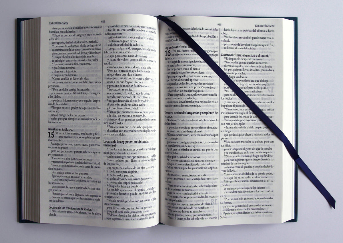 Biblia Católica Biblia de Jerusalén Latinoamericana, tapa dura azul / Spanish Jerusalem Bible, Latinamerican Edition, Hardcover Blue interior 3 (ISBN 9798890984258) [onix:39a0898a0b9009a5403ed933eacdc404]