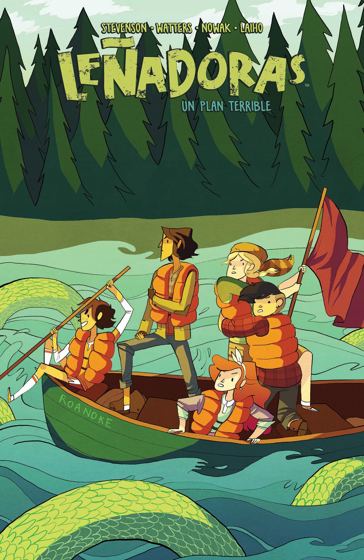 Leñadoras. Un plan terrible / Lumbarjanes. A Terrible Plan cover (ISBN 9788494506390) [onix:7894c9974c02335f08ec245b19cac9bf]