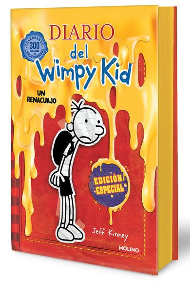 Diario del Wimpy Kid: Un renacuajo (Edición cantos pintados) / Diary of a Wimpy Kid (Sprayed Edges Edition) cover (ISBN 9798890985170) [onix:0cbd7c073f7bbe07e3a1aaa0e5857297]