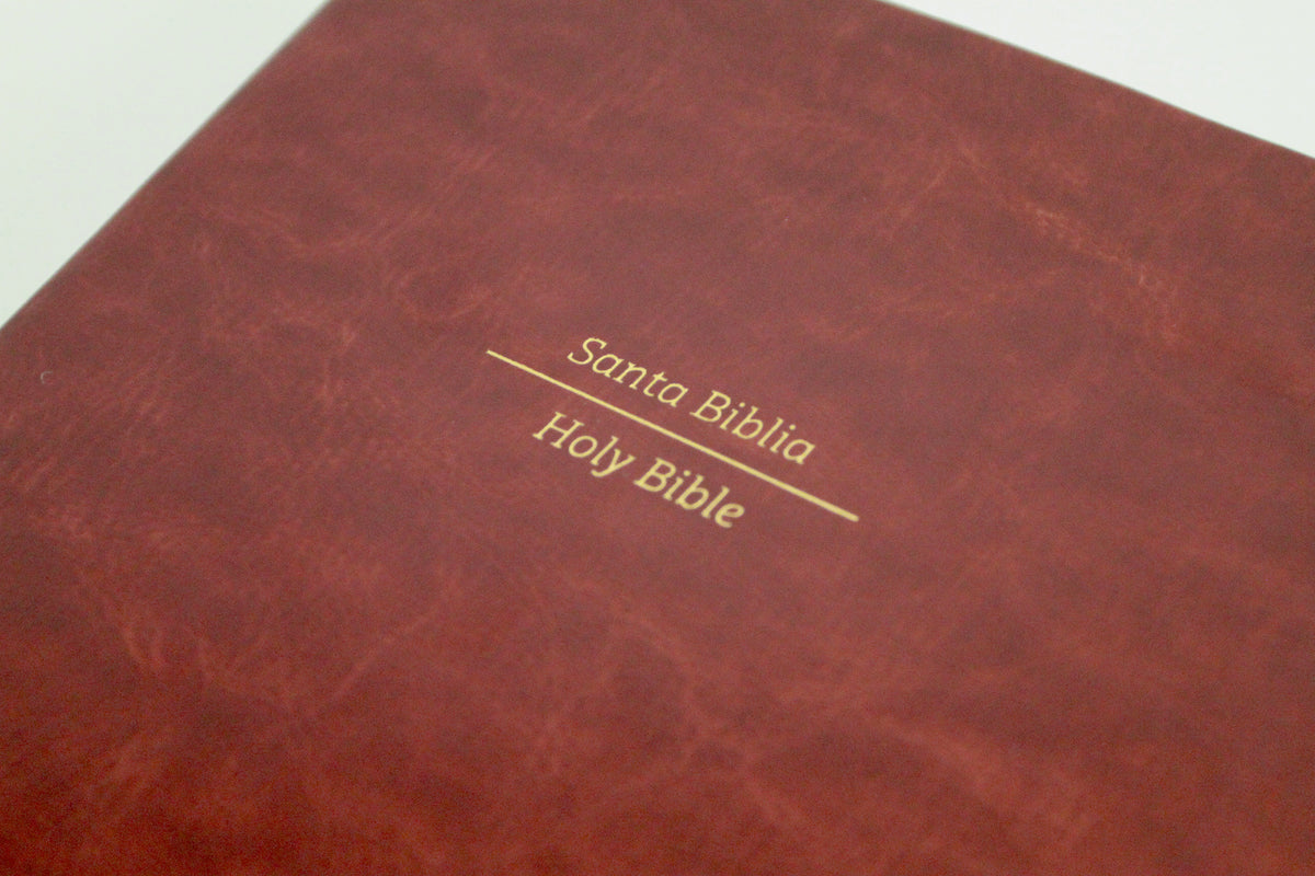 Biblia Bilingüe Reina Valera 1960 (ESV) letra grande símil piel marrón con índice/ Bilingual Bible RVR 1960 (ESV) Large Print Brown Leathersoft with Thumb interior 2 (ISBN 9798890984272) [onix:650ee8b56e76b8bfe01dd651261bc2f6]