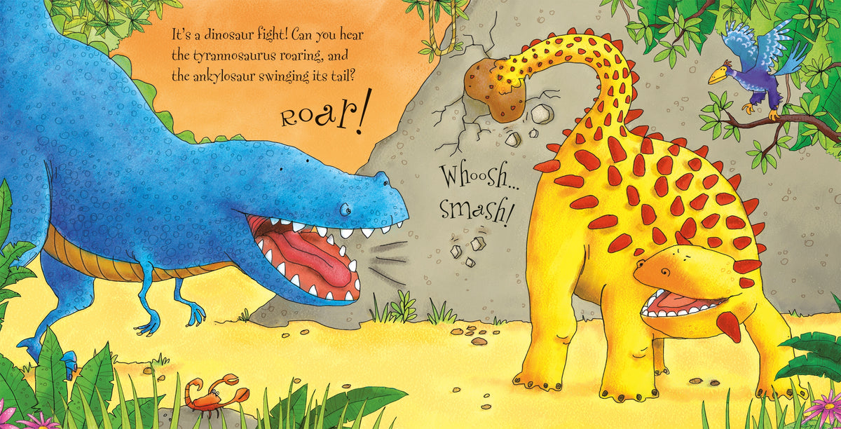 Noisy Dinosaurs interior 1 (ISBN 9780746097847) [onix-asset:9e6e1e555e3538ff14cf9d5b9f36b7eb8c72cc9004f9bbb6d45d03e33feaac63]