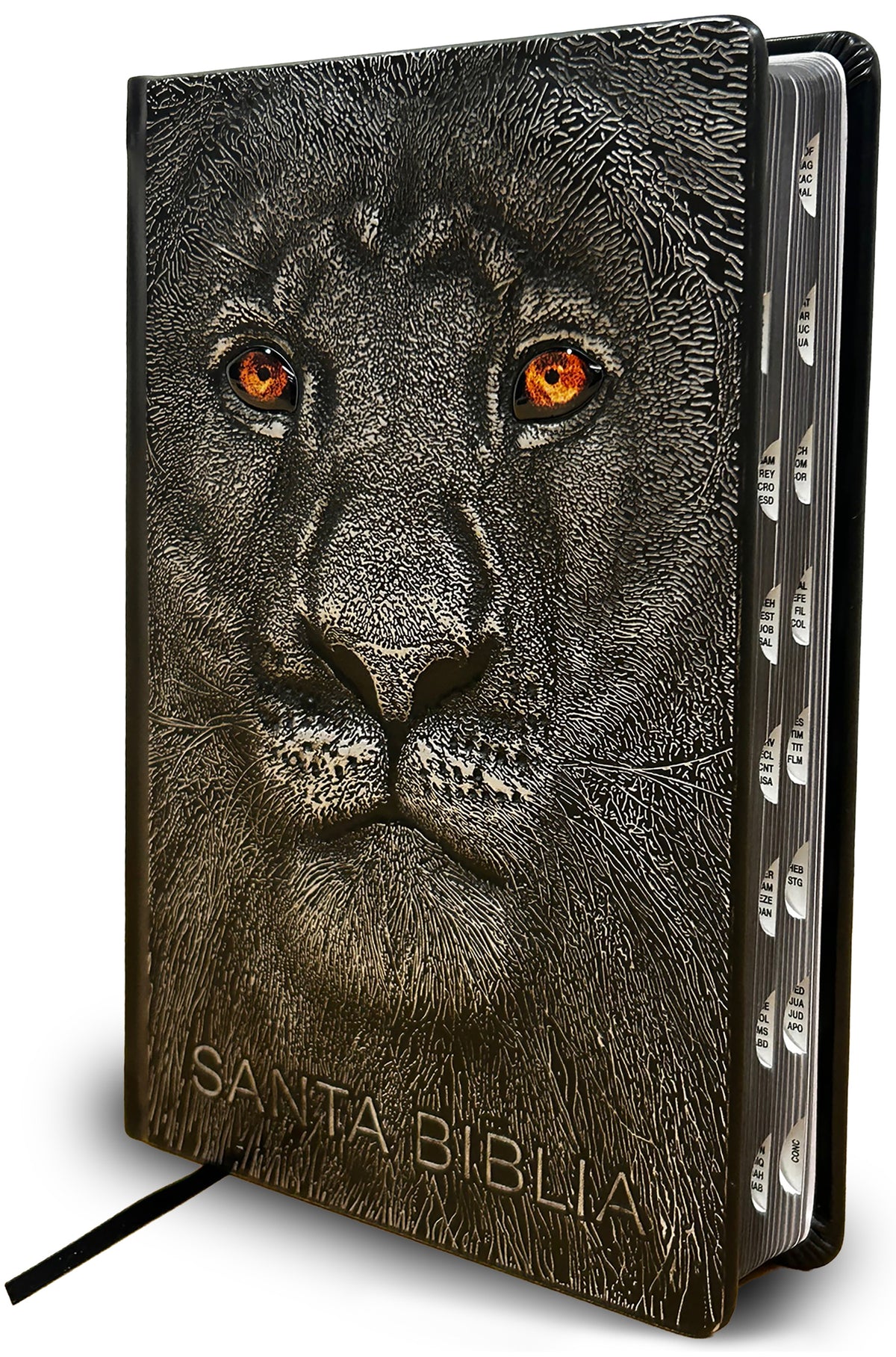 Biblia RVR 1960 Letra grande León de Judá edición especial plata con índice y canto negro / Spanish Bible RVR 1960 Large Print Imitation Leather Lion of J interior 1 (ISBN 9798890985668) [onix:812173230d31ccee737775d732e877cb]