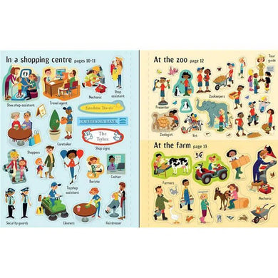 First Sticker Book Jobs Usborne