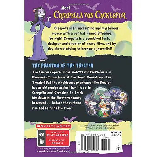 Geronimo Stilton Creepella Von Cacklefur #08 The Phantom of the Theater Scholastic