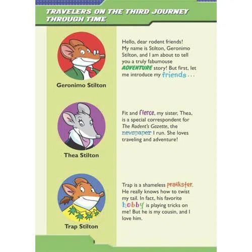 Geronimo Stilton The Journey Through Time #03 The Race Against Time Scholastic