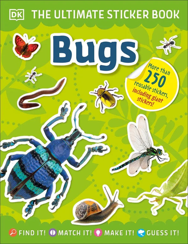Ultimate Sticker Book Bugs-Children’s interactive and activity books and kits-買書書 BuyBookBook