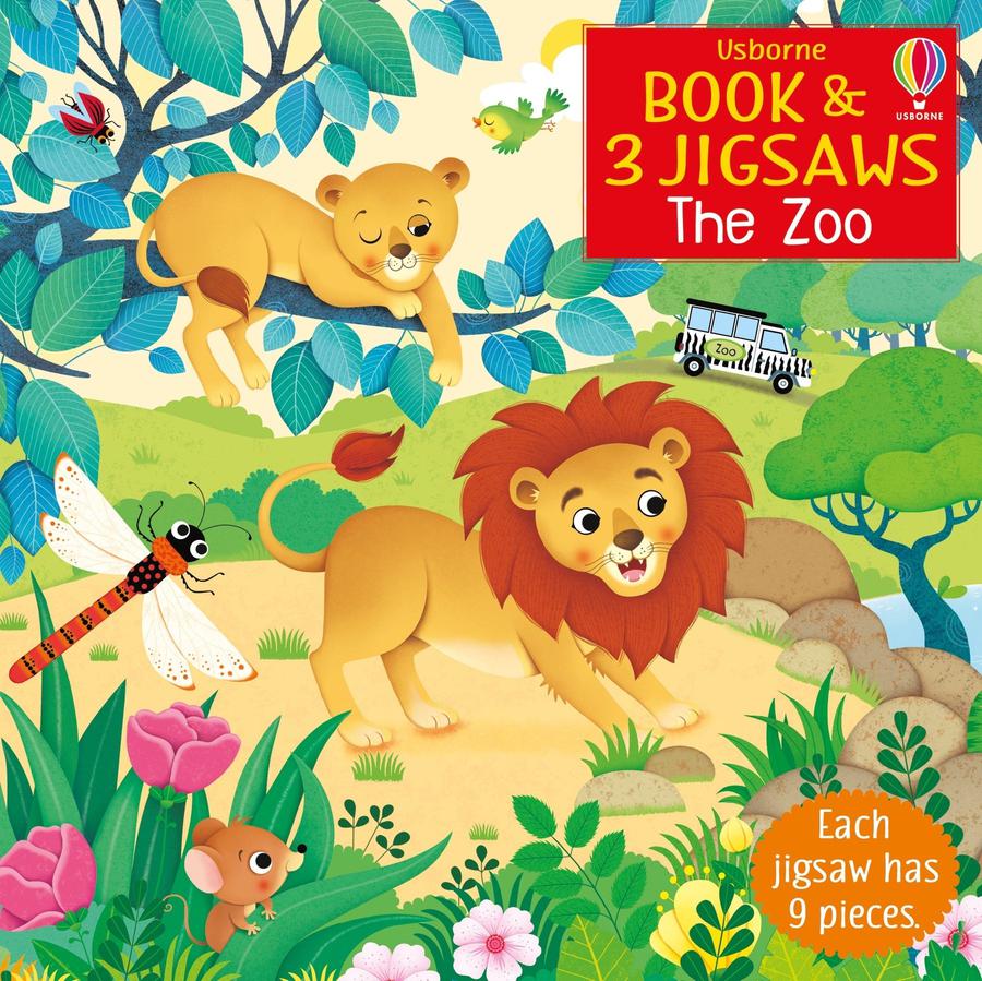 Usborne Book and 3 Jigsaws: The Zoo-Children’s interactive and activity books and kits-買書書 BuyBookBook