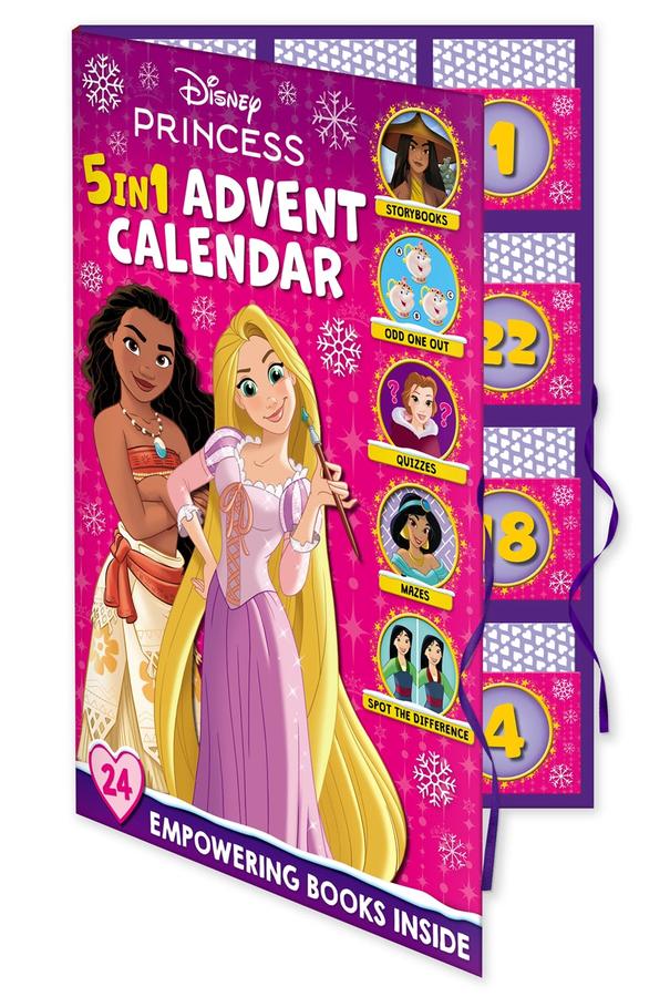 Disney Princess: 5-in-1 Advent Calendar-Children’s / Teenage fiction: General and modern fiction-買書書 BuyBookBook