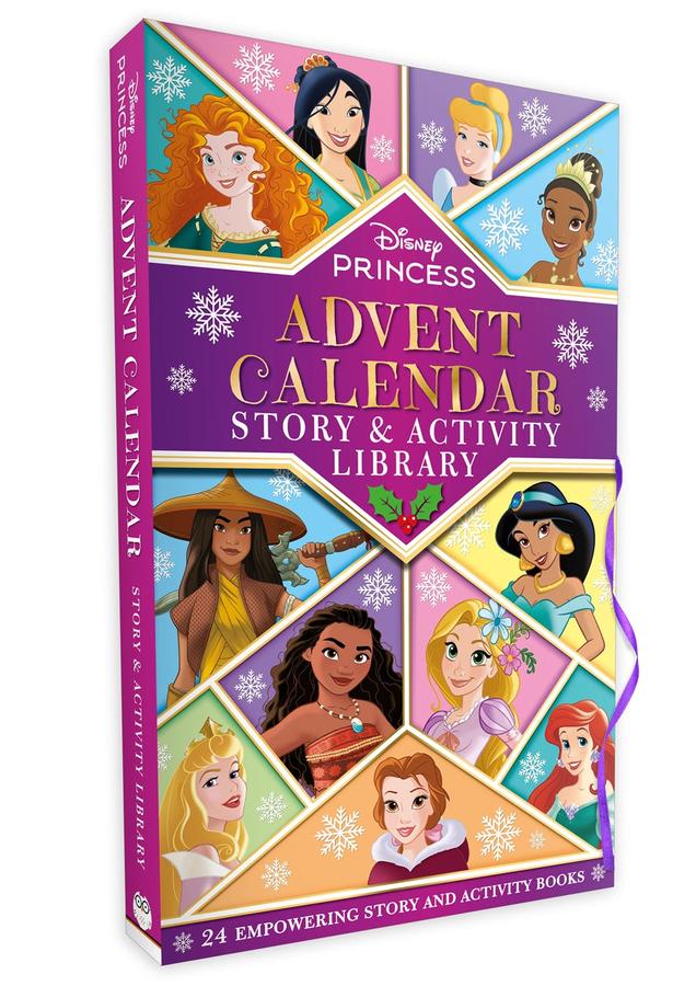 Disney Princess: Advent Calendar Story & Activity Library-Children’s interactive and activity books and kits-買書書 BuyBookBook