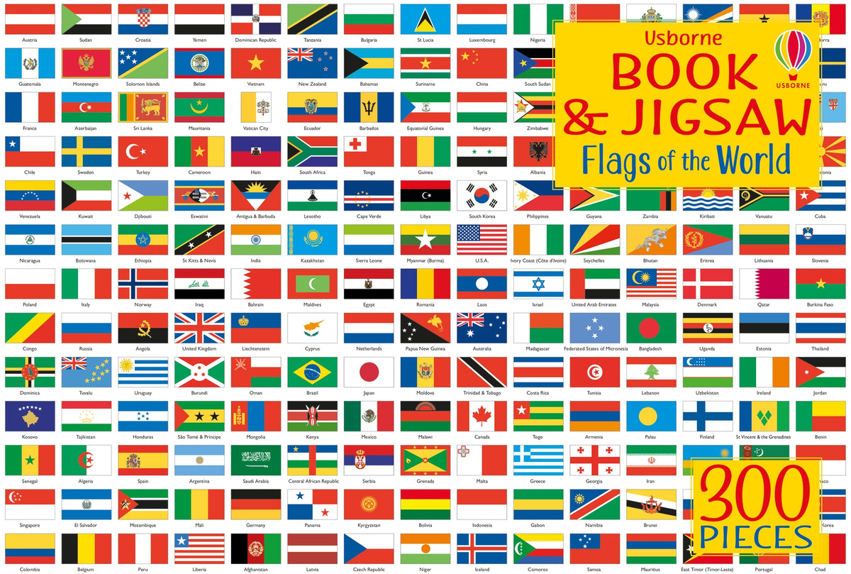 Usborne Book and Jigsaw Flags of the World