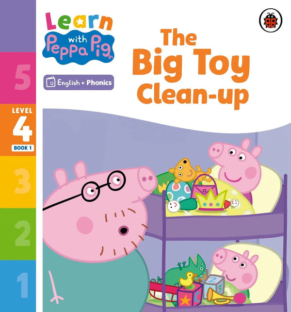 Learn with Peppa Phonics Level 4 Book 1 – The Big Toy Clean-up (Phonics Reader)-Educational: First / native language: Readers and reading schemes-買書書 BuyBookBook