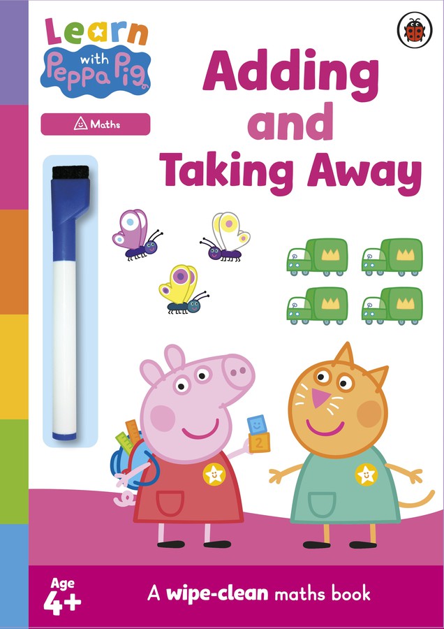 Learn with Peppa: Adding and Taking Away wipe-clean activity book-Early years / early learning concepts-買書書 BuyBookBook