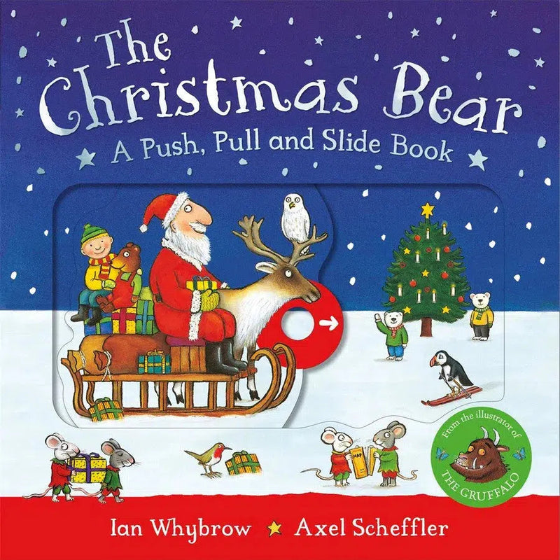 The Christmas Bear: A Push, Pull and Slide Book-Children’s picture books-買書書 BuyBookBook