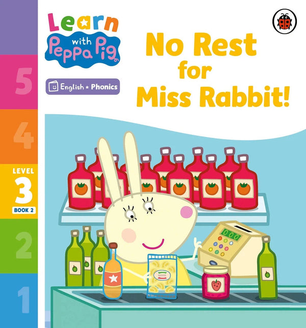 Learn with Peppa Phonics Level 3 Book 2 – No Rest for Miss Rabbit! (Phonics Reader)-Educational: First / native language: Readers and reading schemes-買書書 BuyBookBook