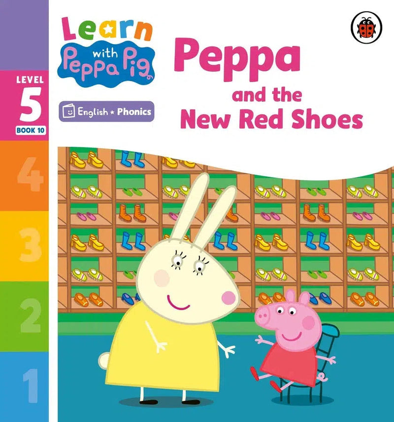 Learn with Peppa Phonics Level 5 Book 10 – Peppa and the New Red Shoes (Phonics Reader)-Educational: First / native language: Readers and reading schemes-買書書 BuyBookBook