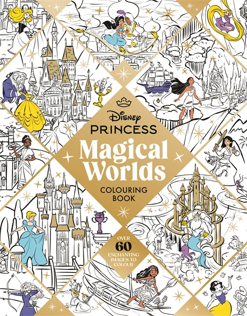 Disney Princess Magical Worlds Colouring Book-Lifestyle and Leisure-買書書 BuyBookBook