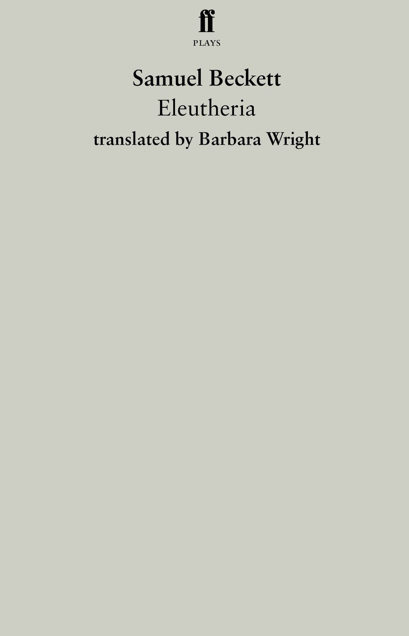 Eleutheria-Plays/ playscripts-買書書 BuyBookBook