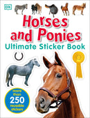 Horses and Ponies Ultimate Sticker Book-Children’s interactive and activity books and kits-買書書 BuyBookBook