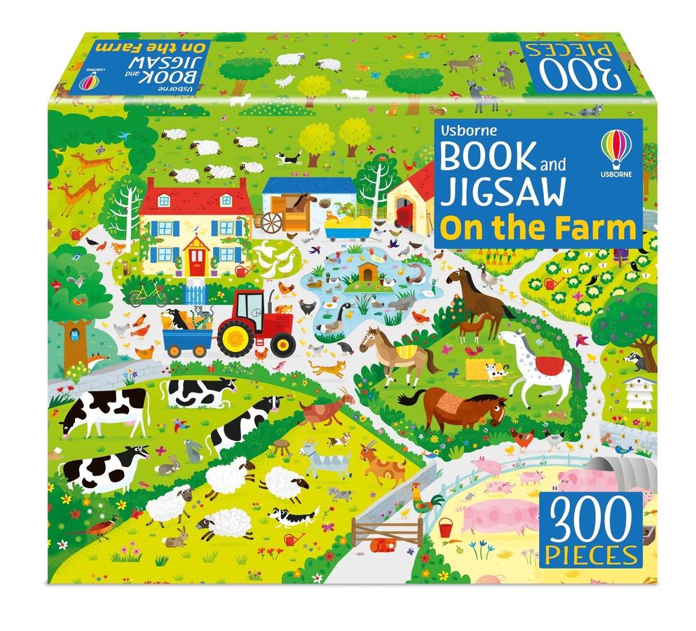 Usborne Book and Jigsaw On the Farm-Children’s / Teenage general interest: Hobbies/ quizzes/ toys and games-買書書 BuyBookBook