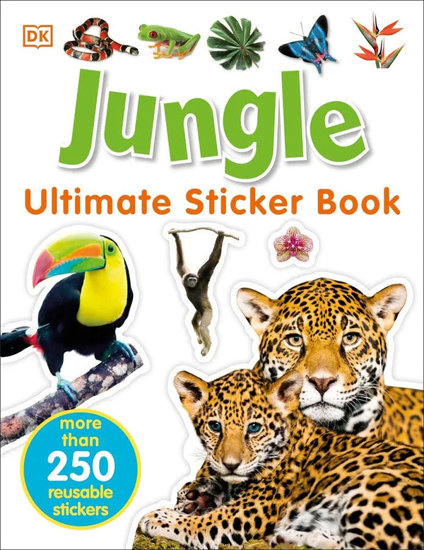 Jungle Ultimate Sticker Book-Children’s interactive and activity books and kits-買書書 BuyBookBook