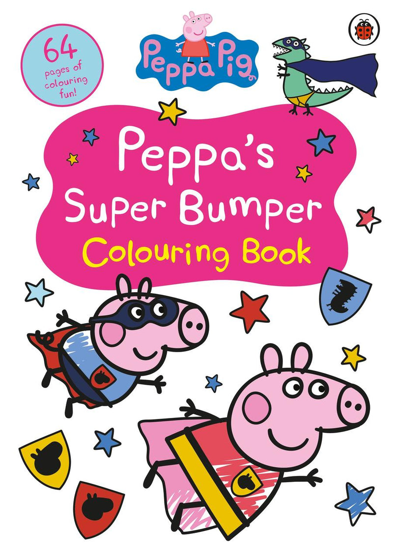 Peppa Pig: Peppa’s Super Bumper Colouring Book-Children’s interactive and activity books and kits-買書書 BuyBookBook