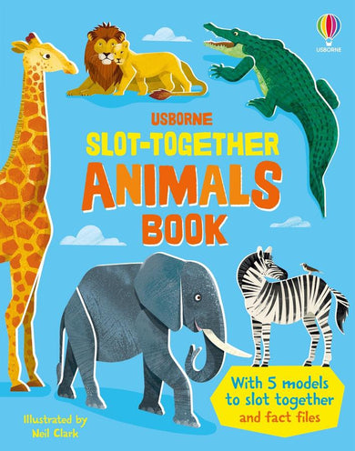 Slot-together Animals Book-Children’s interactive and activity books and kits-買書書 BuyBookBook