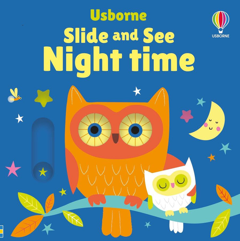 Slide and See Night Time-Children’s interactive and activity books and kits-買書書 BuyBookBook