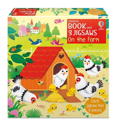 Usborne Book and 3 Jigsaws: On the Farm-Children’s interactive and activity books and kits-買書書 BuyBookBook