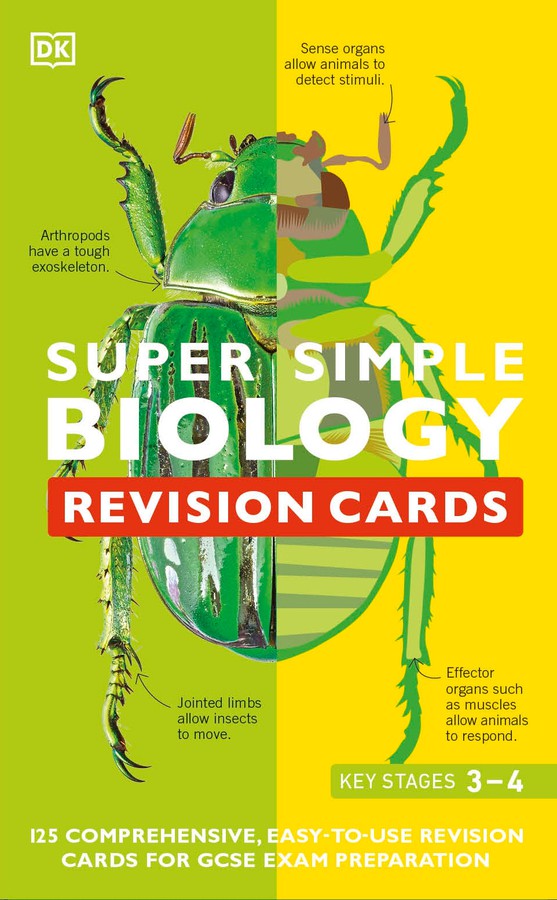 Super Simple Biology Revision Cards Key Stages 3 and 4-Children’s Educational: Mathematics/ science/ technology-買書書 BuyBookBook