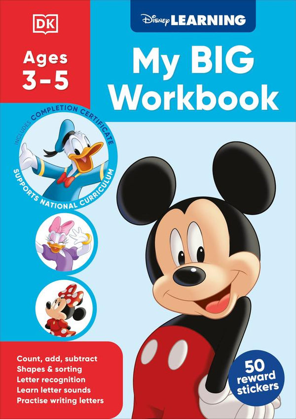 Disney Learning Big Workbook Ages 3-5-Children’s Early years / early learning concepts-買書書 BuyBookBook