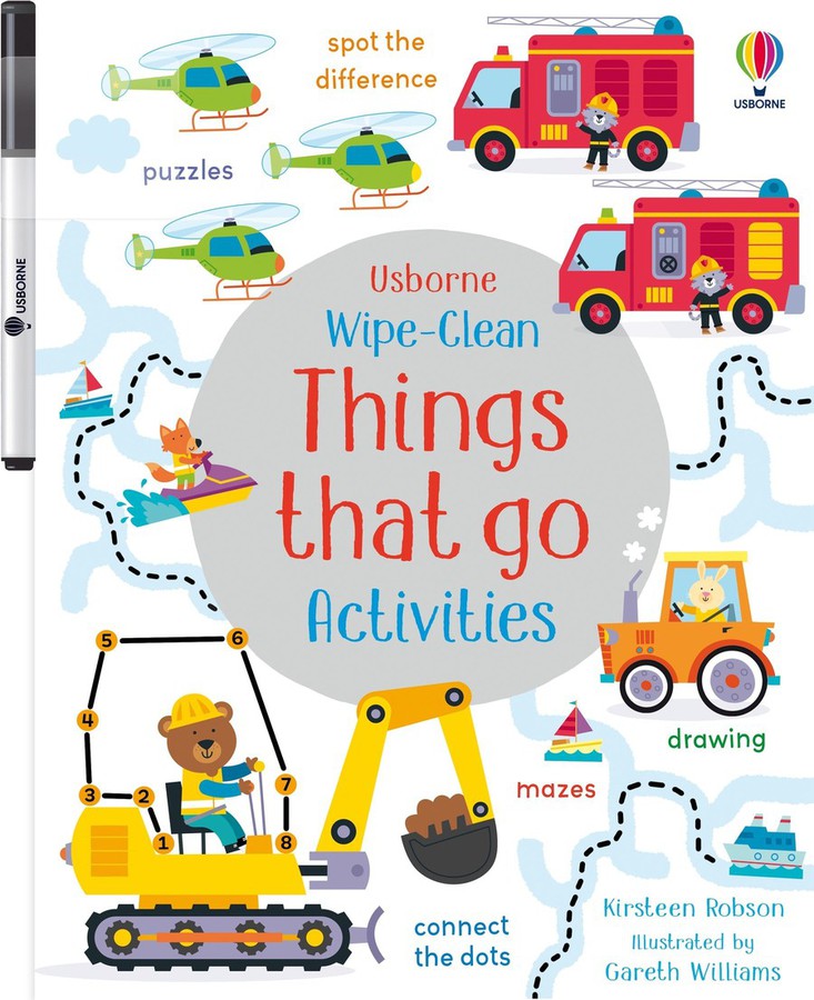 Wipe-Clean Things That Go Activities-Children’s / Teenage general interest: Puzzles and quizzes-買書書 BuyBookBook