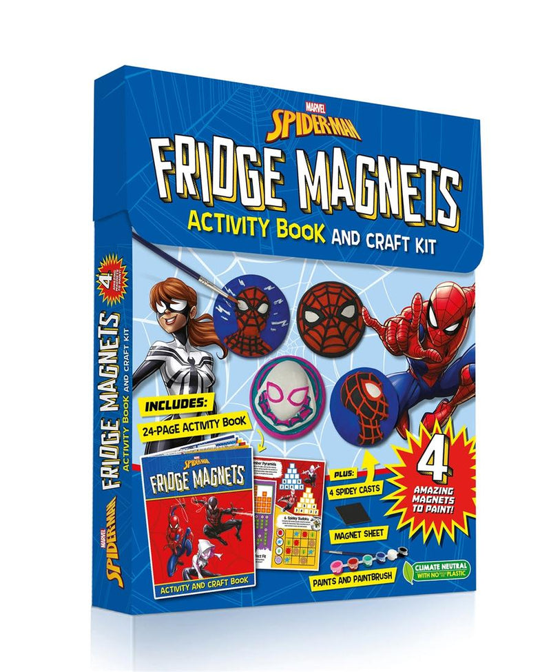 Marvel Spider-Man: Fridge Magnets Activity Book and Craft Kit-Children’s interactive and activity books and kits-買書書 BuyBookBook