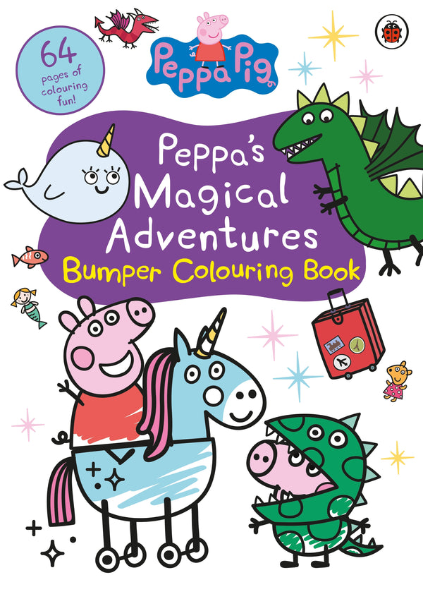 Peppa's Magical Adventures Bumper Colouring Book-Children’s interactive and activity books and kits-買書書 BuyBookBook