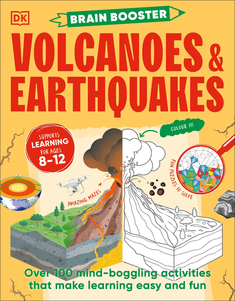 Brain Booster Volcanoes and Earthquakes-Children’s / Teenage general interest: Nature, animals, the natural world-買書書 BuyBookBook