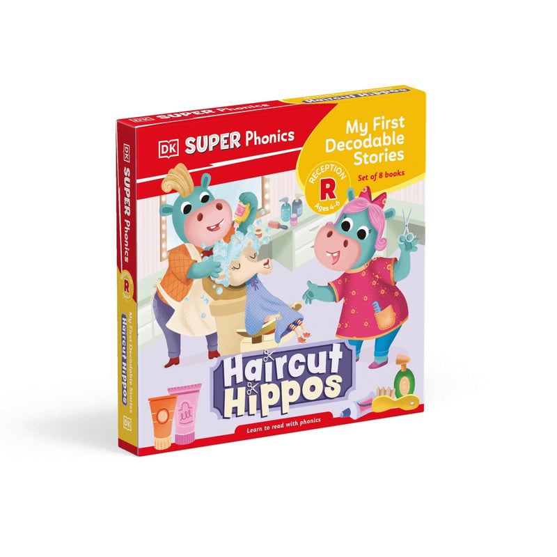 DK Super Phonics My First Decodable Stories Haircut Hippos-Language and Linguistics-買書書 BuyBookBook