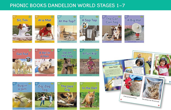 Phonic Books Dandelion World Stages 1-7 (Sounds of the alphabet)-Language and Linguistics-買書書 BuyBookBook