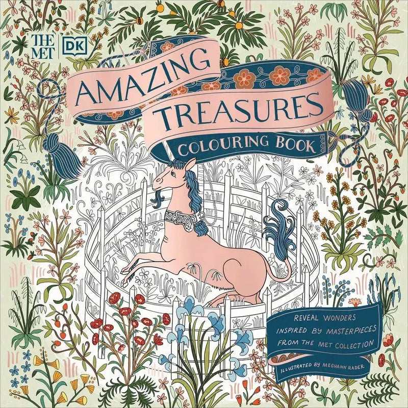 The Met Amazing Treasures Colouring Book-Children’s interactive and activity books and kits-買書書 BuyBookBook