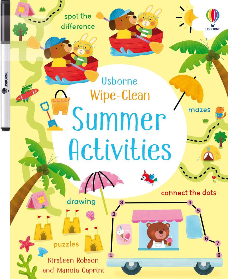 Wipe-Clean Summer Activities-Children’s interactive and activity books and kits-買書書 BuyBookBook