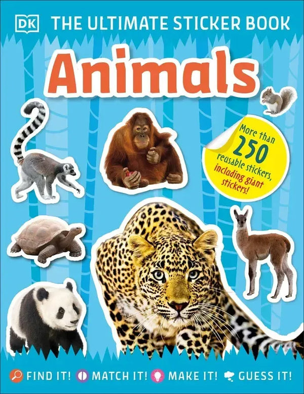 Ultimate Sticker Book Animals-Children’s interactive and activity books and kits-買書書 BuyBookBook