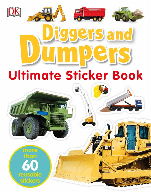 Diggers & Dumpers Ultimate Sticker Book-Children’s interactive and activity books and kits-買書書 BuyBookBook