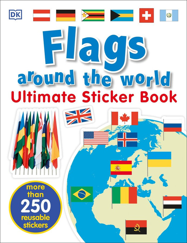 Flags Around the World Ultimate Sticker Book-Children’s interactive and activity books and kits-買書書 BuyBookBook