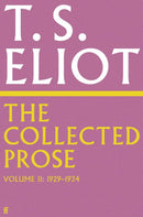 The Collected Prose of T.S. Eliot Volume 2-Literature and Literary studies-買書書 BuyBookBook