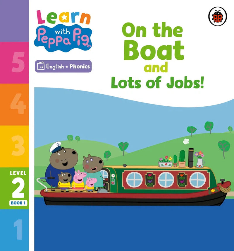 Learn with Peppa Phonics Level 2 Book 1 – On the Boat and Lots of Jobs! (Phonics Reader)-Educational: First / native language: Readers and reading schemes-買書書 BuyBookBook